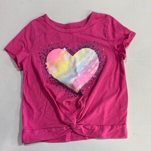 SO Pink Kids T-Shirt with Rainbow Heart